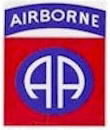 [82nd Airborne shoulder patch.]